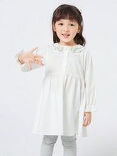 Balabala Balabala Young Girls Dress Autumn Lovely Peter Pan Collar A-Line
